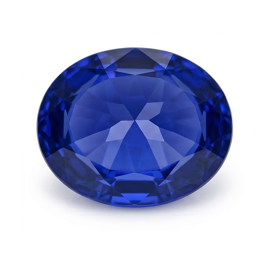 Elegant Royal Blue Sapphire Loose Sapphires Natural 7 ct – side view