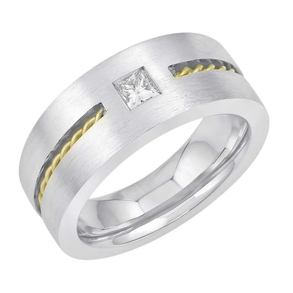 IGI Certified Brilliant Diamond Men's Ring 0.35 ct