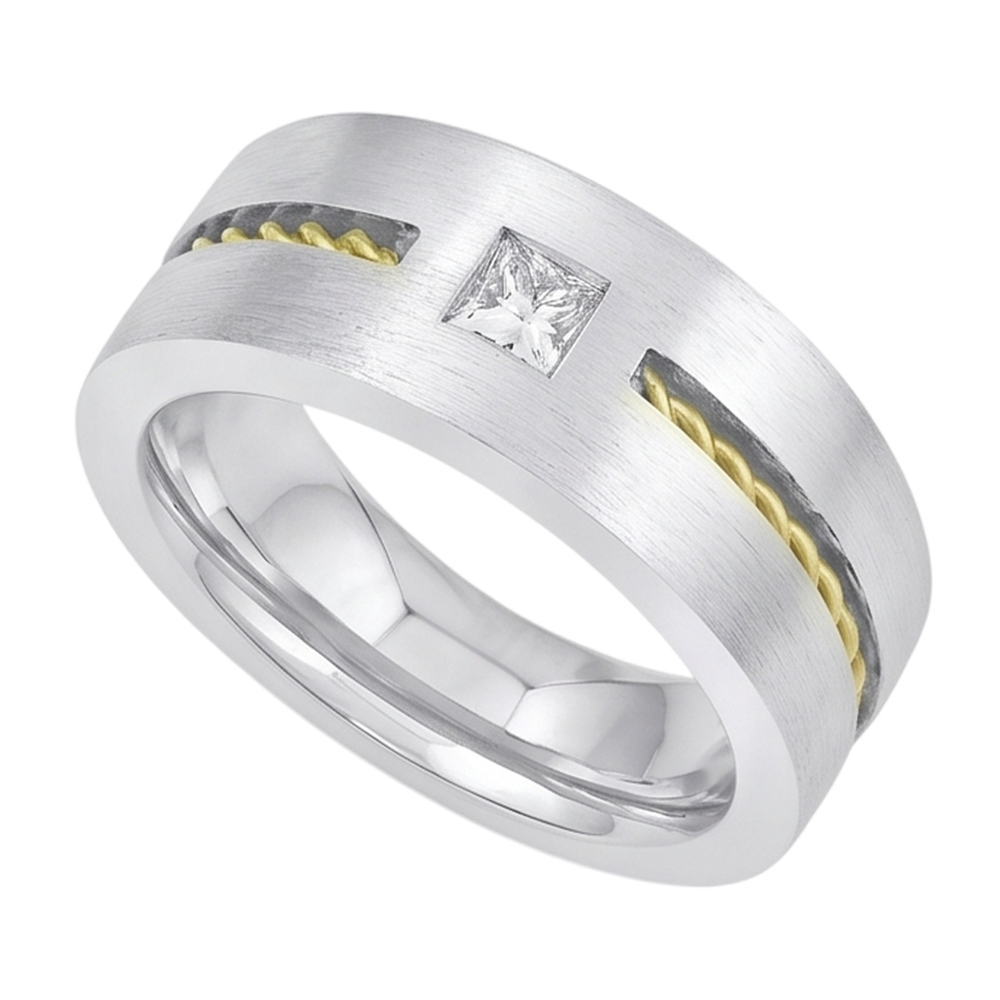 IGI Certified Brilliant Diamond Men's Ring 0.35 ct