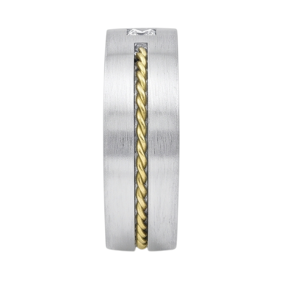 IGI Certified Brilliant Diamond Men's Ring 0.35 ct