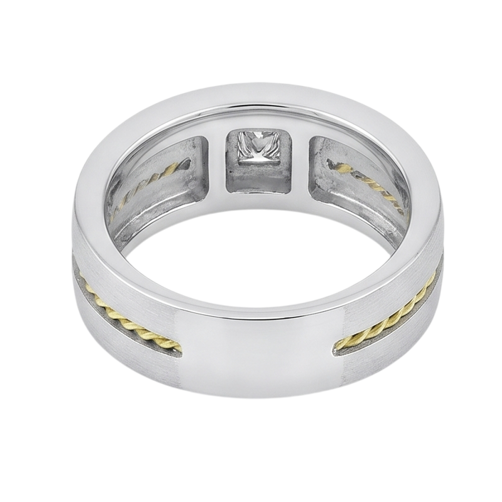 IGI Certified Brilliant Diamond Men's Ring 0.35 ct