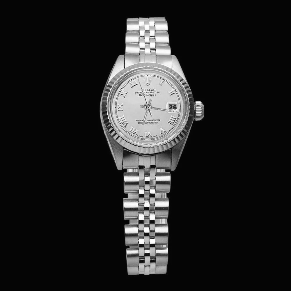 Jubilee Bracelet Ss Ladies Rolex Datejust Watch  Roman Dial Rolex