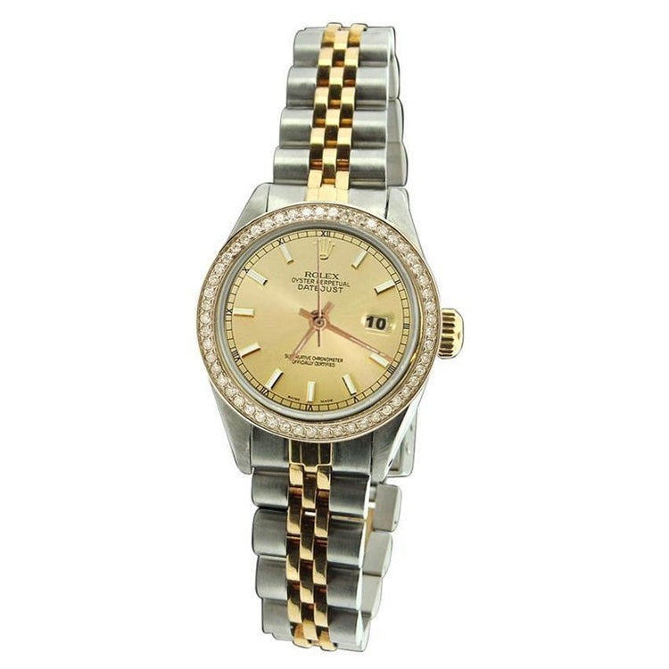 Women Watch Stick Dial Rolex Date