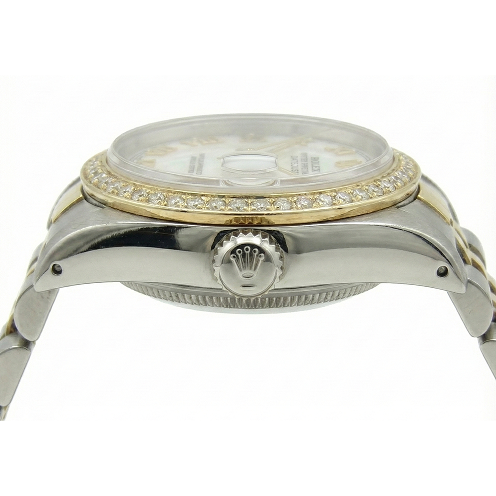 Jubilee Bracelet Ss & Gold Roman Dial Rolex Date Just Women Watch