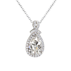 Real Antique Cushion Brilliant Diamond Pendant – 3 ct in 14K