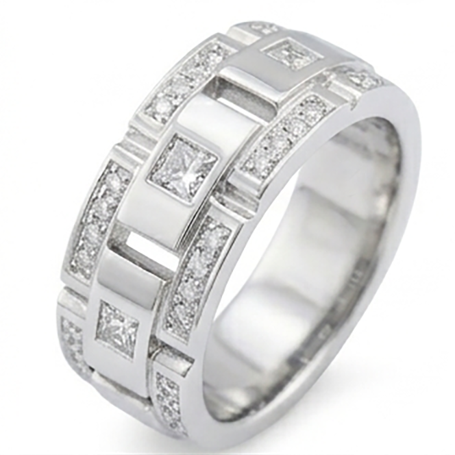 Lab Grown Diamond Eternity Wedding Band 2.72 Carats Men Jewelry
