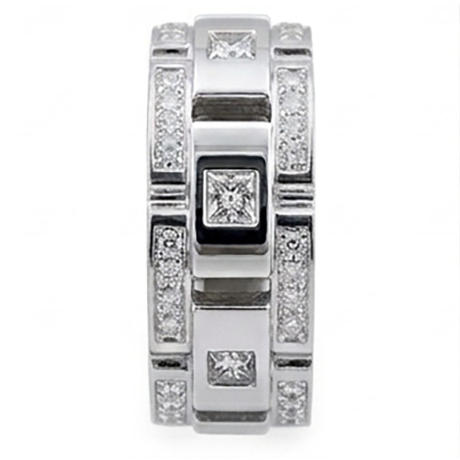 Lab Grown Diamond Eternity Wedding Band 2.72 Carats Men Jewelry
