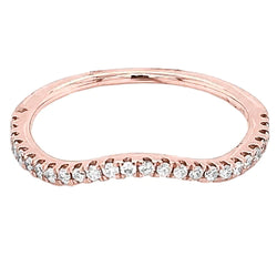Lab Grown Diamond Anniversary Band 1 Carat Rose Gold 14K Ladies Jewelry New