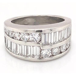 Lab Grown Diamond Anniversary Band 4 Carats Prong Setting Men Jewelry New