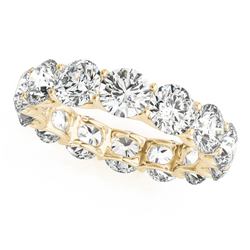 14 Karat Yellow Gold Brilliant Diamond Eternity Band – 0.40-ct