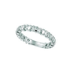 Lab Grown Diamond Eternity Band 3 Carats 14K White Gold New