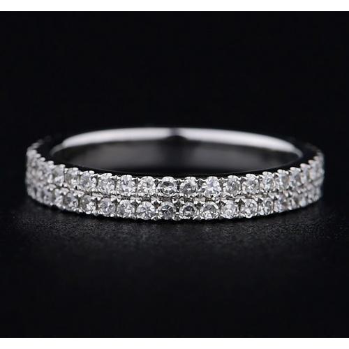 Lab Grown Diamond Eternity Wedding Band 5 Carats Ladies Jewelry New