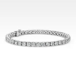 Lab Grown Diamond Tennis Bracelet White Gold 14K 12 Carats