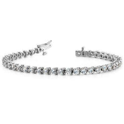 Lab Grown Diamond Tennis Bracelet White Gold Fine Jewelry 8 Ct.