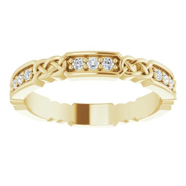 Lab Grown Diamond Wedding Band Vintage Style 0.90 Carats