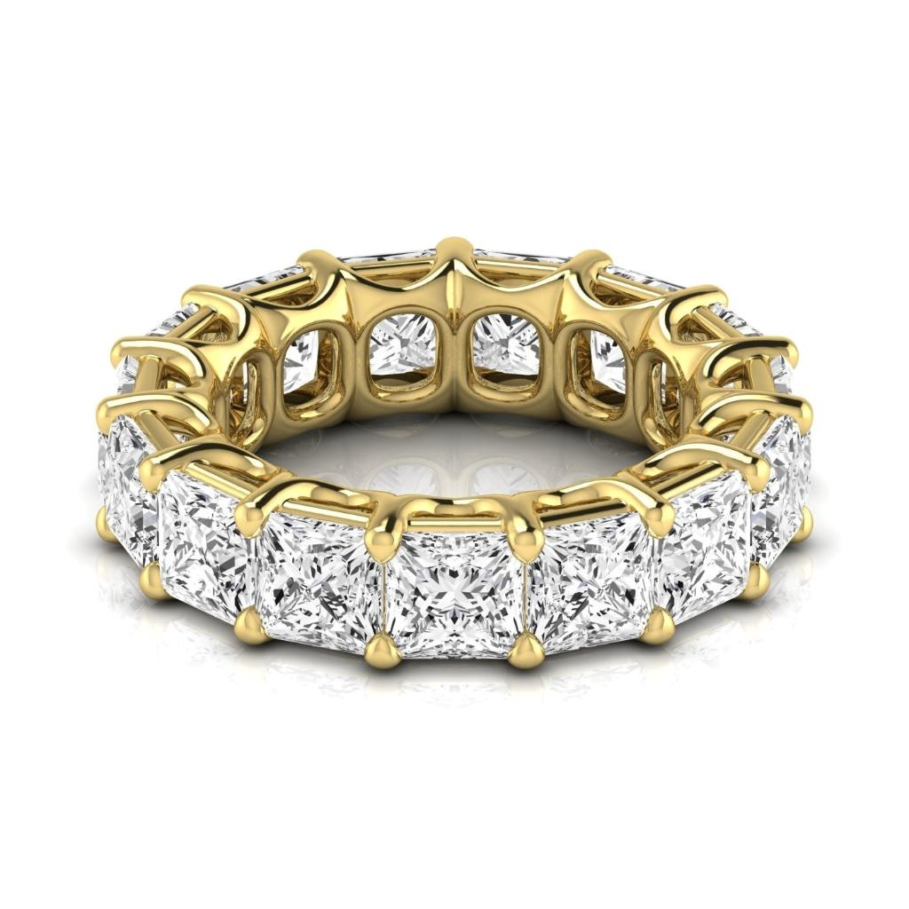 Brilliant Diamond Eternity Band 11.25 ct 14K Yellow Gold – front view