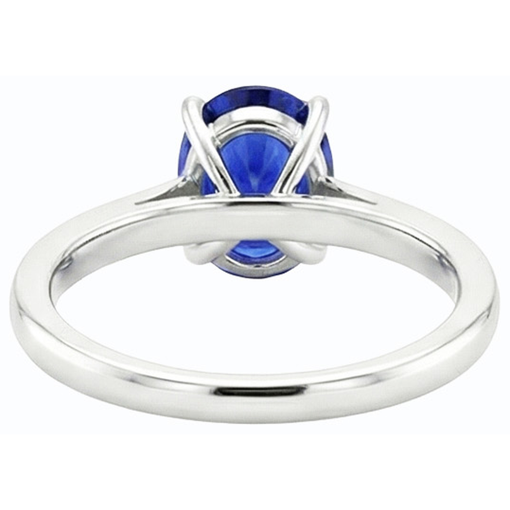 Ladies Gemstone Ceylon Sapphire Ring Channel Set Natural Earth Mined Diamond ( Not Lab Grown )s 4.50 Carats