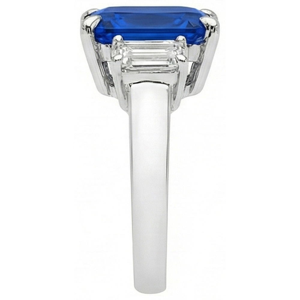 natural emerald sapphire 5ct ring top view