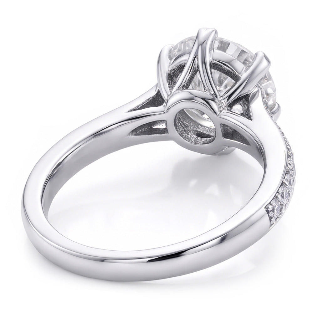 Ladies Gold Wedding Ring 2 Carats Old Mine Cut Real Natural Earth Mined Diamond ( Not Lab Grown ) Jewelry 14K