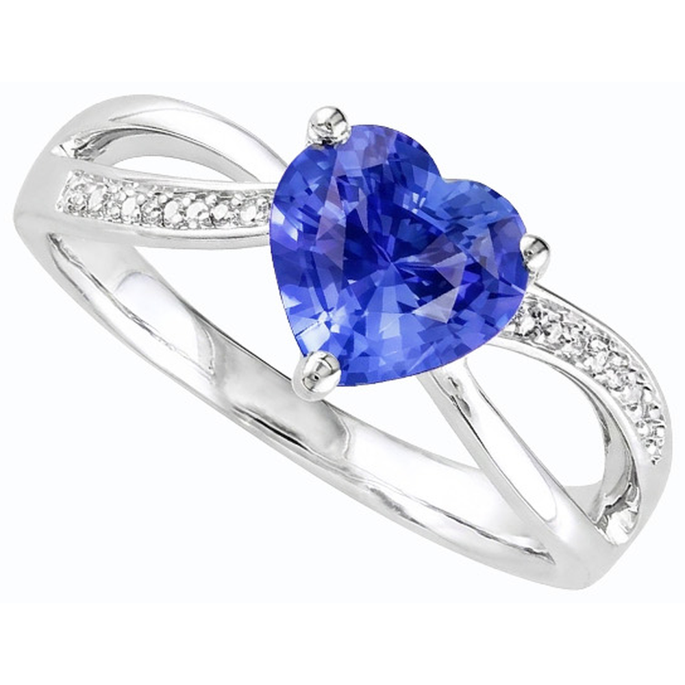 natural round sapphire 3.50ct ring close up detail