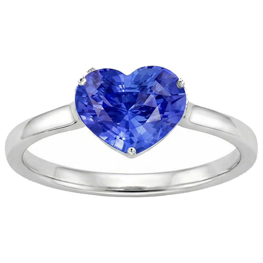 natural heart sapphire 2ct ring side angle