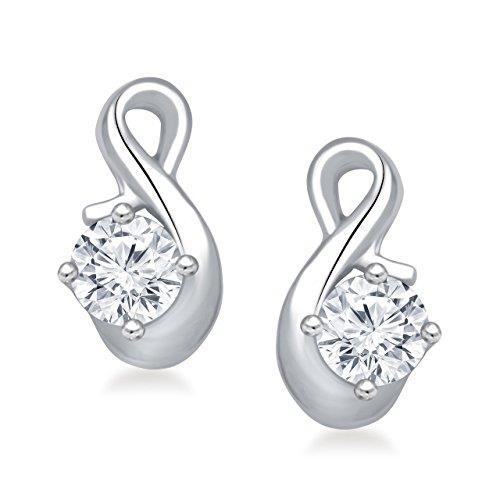 Ladies Drop Earrings 2.60 Ct Round Brilliant Cut Real Diamonds White Gold