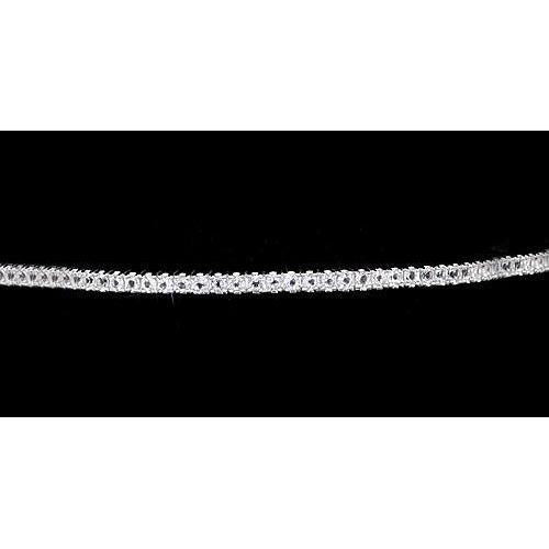 Ladies Genuine Diamond Bracelet 5 Carats F Vs1 White Gold Jewelry