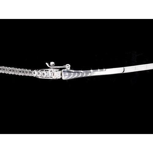 Ladies Genuine Diamond Bracelet 5 Carats F Vs1 White Gold Jewelry