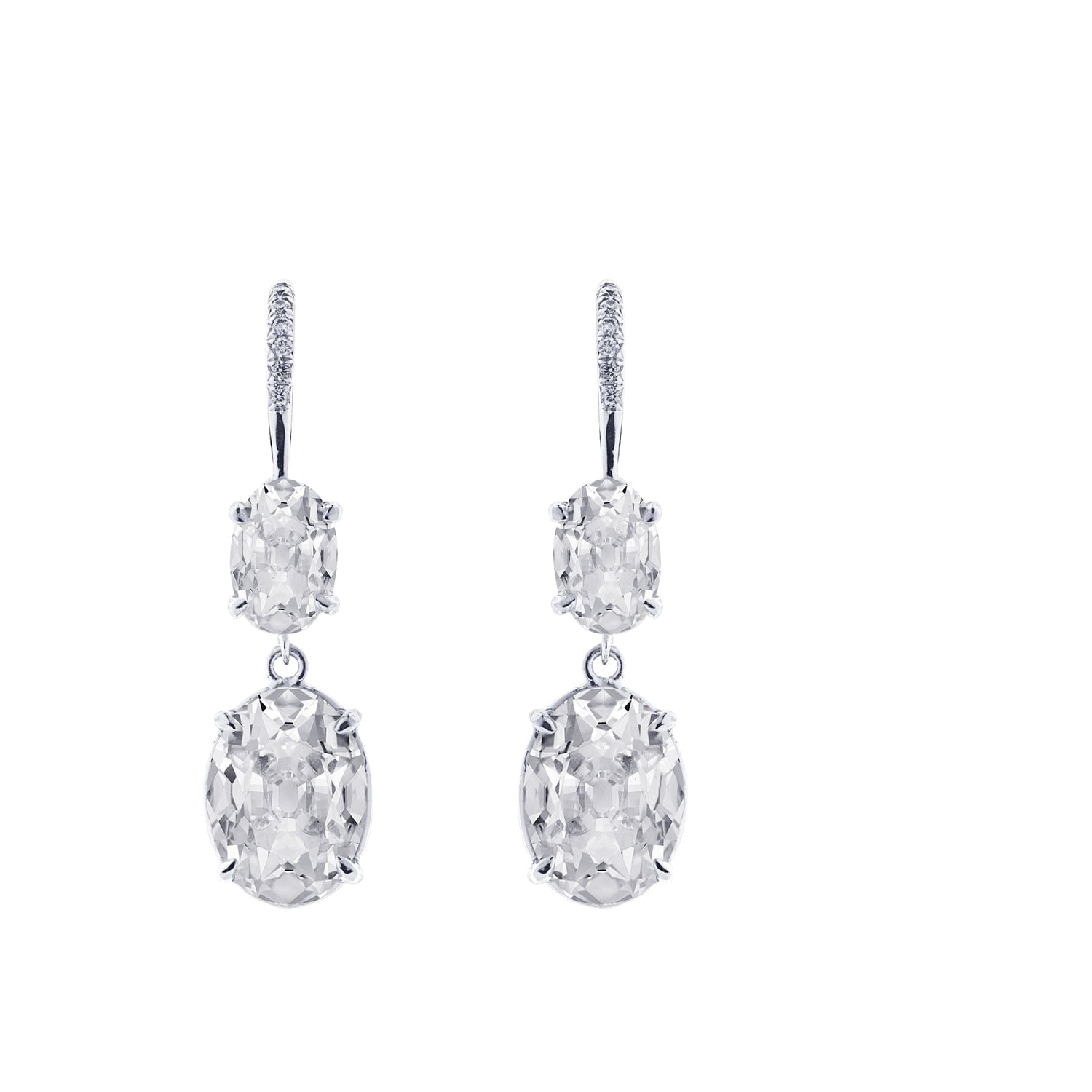 Sparkling Fine Diamond Earrings 1.50 ct – main view
