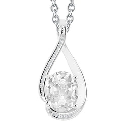 Ladies Jewelry Round & Oval Old Miner Real Natural Earth Mined Diamond Pendant Slide 5 Carats