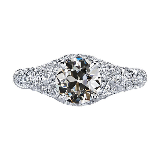Diamond Bridal Ring 2-ct 14K White Gold – main view