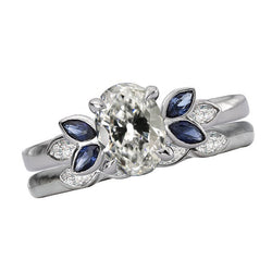 14K White Gold Engagement Ring with Brilliant Diamond – 2.50 ct