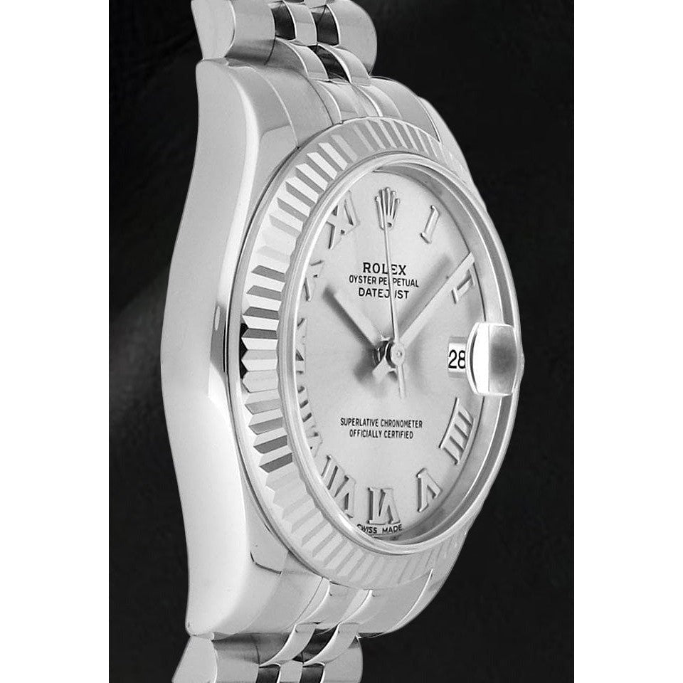 31mm Silver Roman Dial Watch