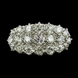 Ladies Round Old Cut Real Diamond Ring Milgrain Shank Gold 6 Carats