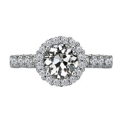 Handcrafted Fine Diamond Halo Ring 3.50 ct | HarryChadEnt