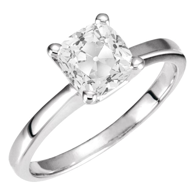 Natural Diamond Solitaire Engagement Ring – main view