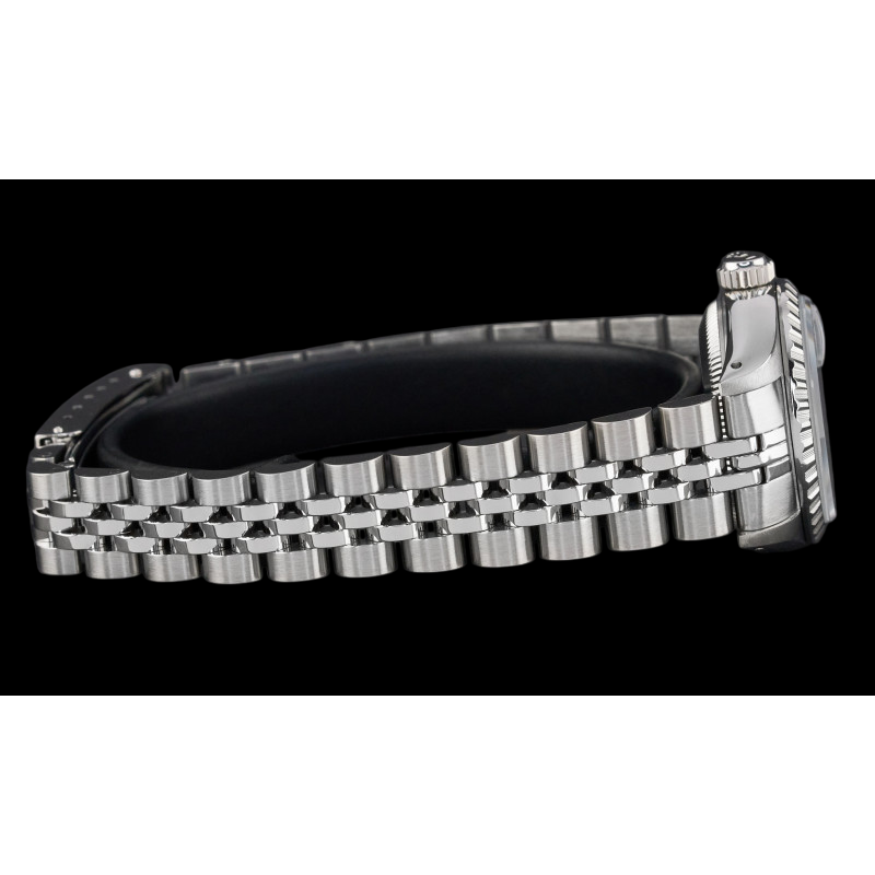 Gemstone Rolex in Stainless Steel – front view