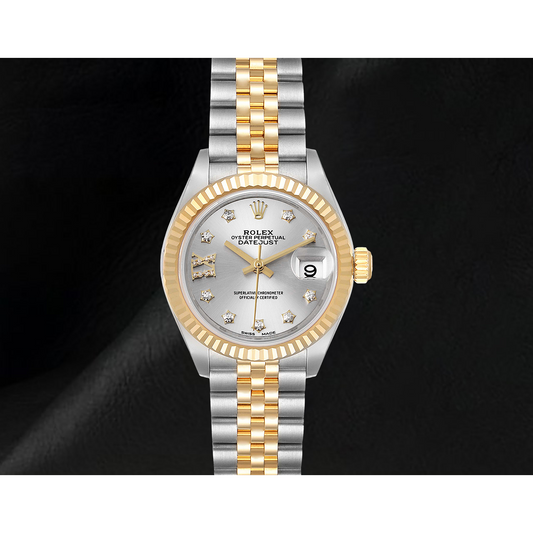 Ladies Rolex Datejust 28 mm Jubilee Bracelet Two Tone Watch 279173