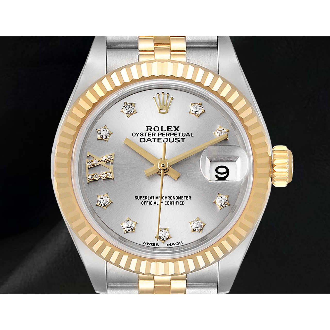 Ladies Rolex Datejust 28 mm Jubilee Bracelet Two Tone Watch 279173