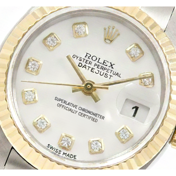 Diamond Rolex -ct Gold – side view