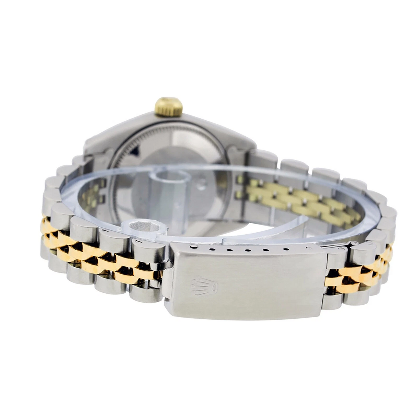 Gemstone Rolex in Gold – top view