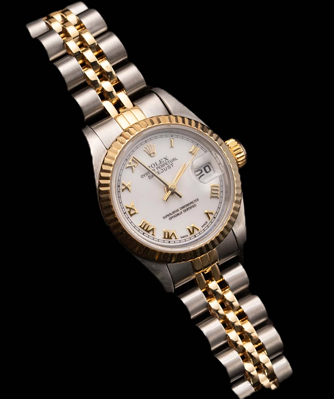Ladies Rolex Datejust Watch Oyster Solid Gold & Stainless Steel