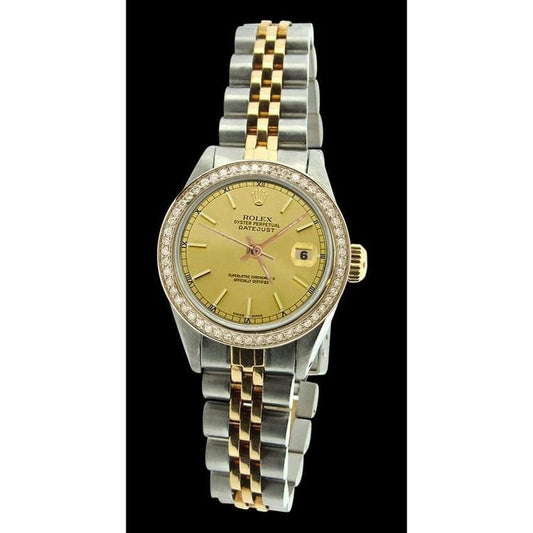 Champagne Stick Rolex Dial Ss & Gold