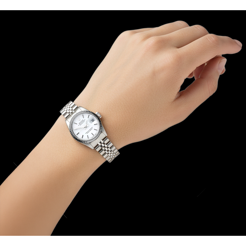 Pearl Rolex -ct Stainless Steel – top view