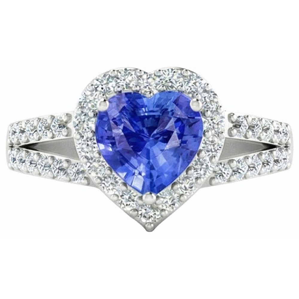 Light Blue Sapphire Engagement Ring