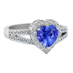 Light Blue Sapphire Engagement Ring