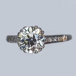 Like Antique Real Natural Earth Mined Diamond Wedding Ring