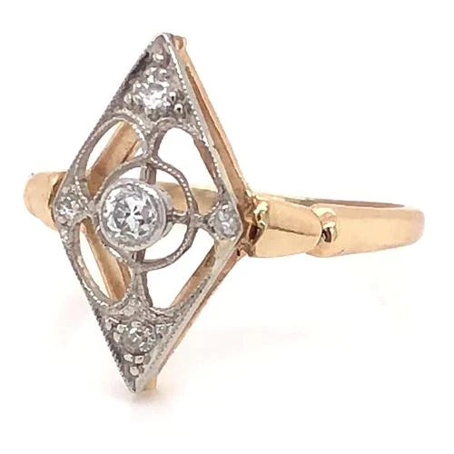 Like La Belle Epoque Jewelry 1 Ct Real Diamond Womens Ring Kite Shape