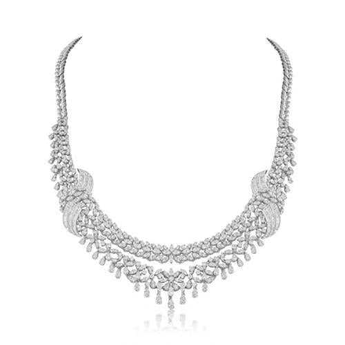 Like La Belle Epoque Jewelry 78 Ct Real Round Cut Diamond Women Necklace