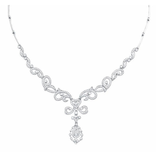 Like La Belle Epoque Jewelry 8 Ct Real Brilliant Cut Diamond Women Necklace